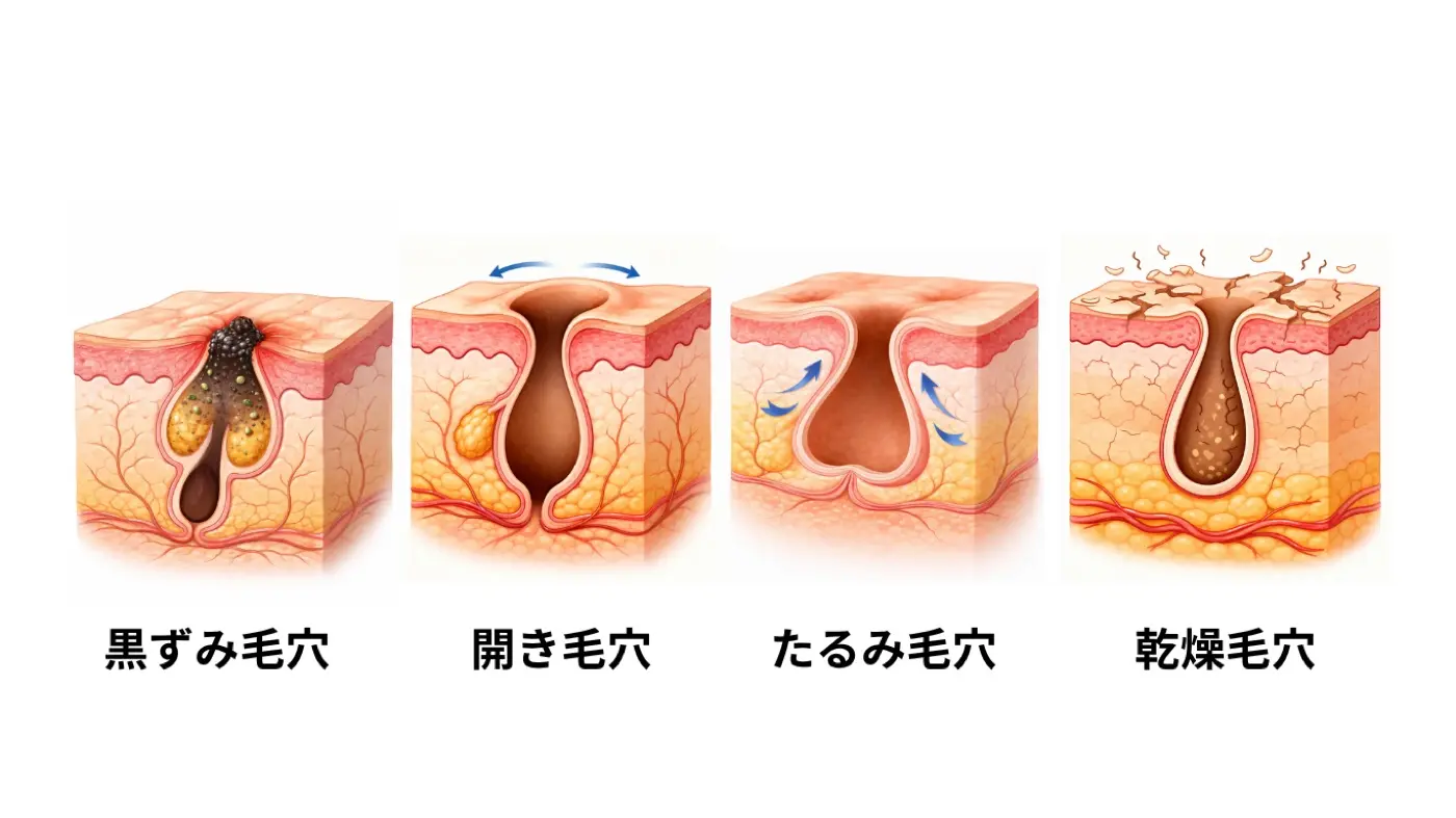毛穴の悩みが改善しない理由